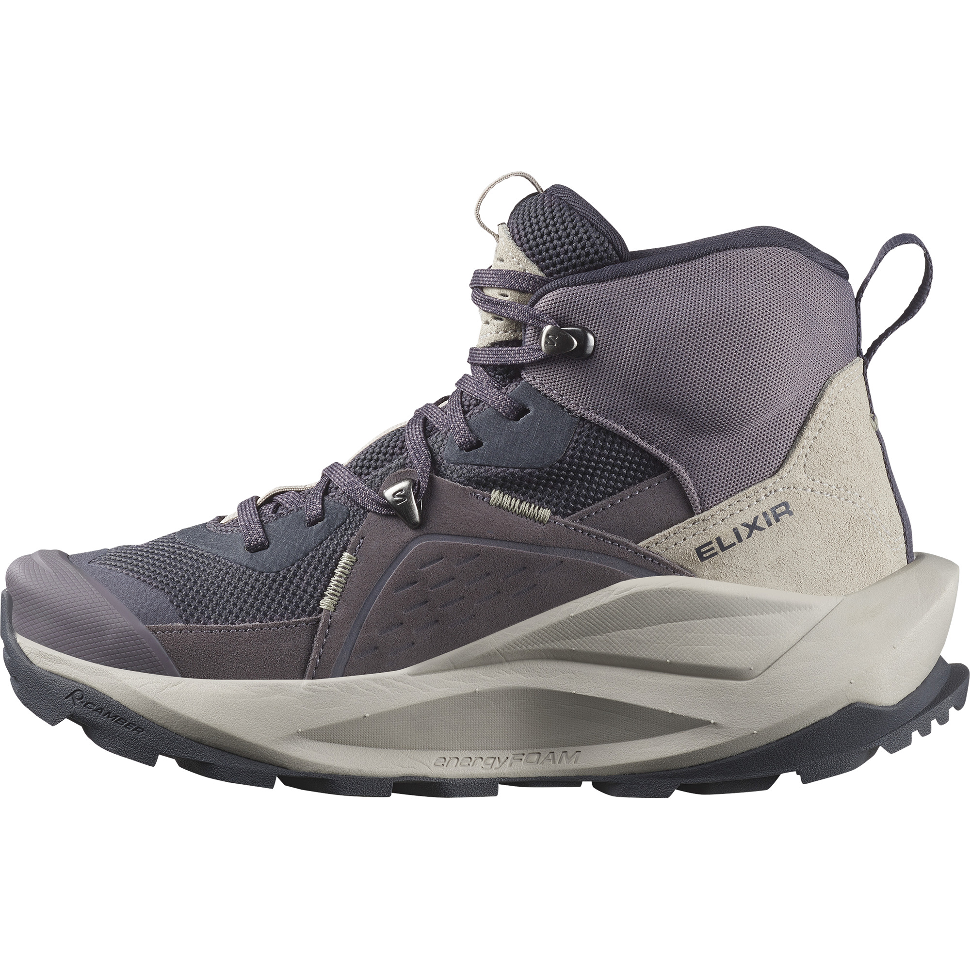 Salomon Women's Elixir Mid GORE-TEX Nine Iron/Shark/Silver